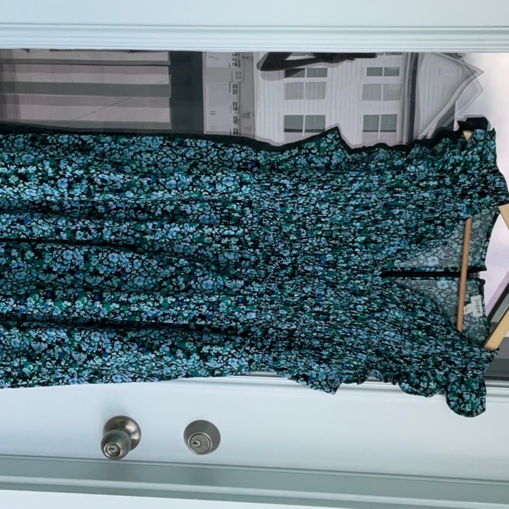 J crew maxi dress floral print large